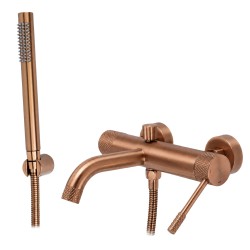 REA - Vanová nástěnná baterie Venti Brush Copper (REA-B9797)