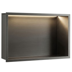 REA - VESTAVNÁ KOUPELNOVÁ POLICE LED 30x45 Titan (REA-08566)