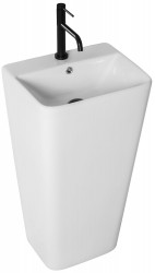 REA - Volně stojící keramické umyvadlo Aris 44x37,5 bílé (REA-U5637)