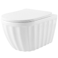 REA - WC mísa bez splachovacího okruhu Duo White (REA-C3005)