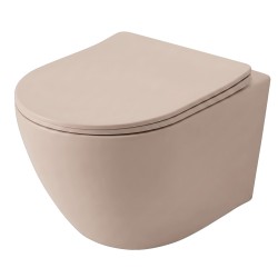 REA - Závěsná WC mísa Carlo Mini Tornado Mocca Matt (REA-C4599)
