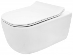 REA - Závěsná WC mísa včetně sedátka Mateo Rimless (REA-C1258)