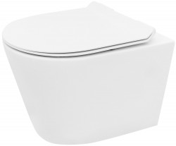 REA - Závěsná WC mísa včetně sedátka Tomas Rimless (REA-C1257)