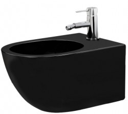 REA - Závěsný bidet Carlo Mini černá matná (REA-C9901)