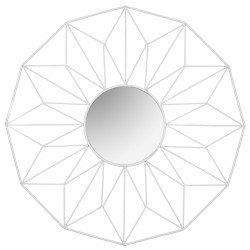 REA - Zrcadlo Dvanáctiúhelník - bílé 58 cm (HOM-09876)