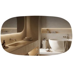 REA - Zrcadlo LED 100x60cm TOP-4 (HOM-01523)