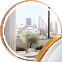 REA - Zrcadlo LED 80cm MMJ BRUSH ROSE GOLD (HOM-05509)