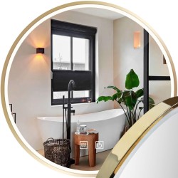 REA - Zrcadlo LED 90cm MMJ (HOM-02504)