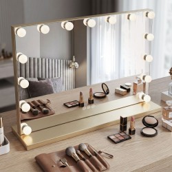 REA - Zrcadlo LED HOLLYWOOD L.Gold 80x60 (HOM-12015)
