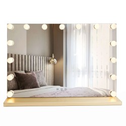 REA - Zrcadlo LED HOLLYWOOD L.Gold (HOM-12012)