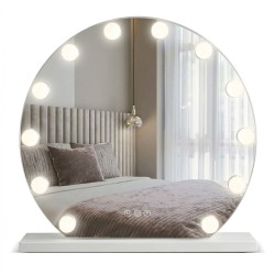 REA - Zrcadlo LED HOLLYWOOD White 50 cm (HOM-12016)