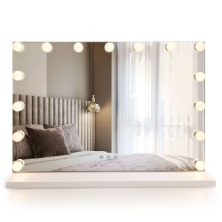 REA - Zrcadlo LED HOLLYWOOD White 80x60 (HOM-12013)