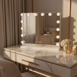 REA - Zrcadlo LED HOLLYWOOD White (HOM-12010)