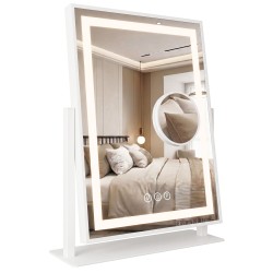 REA - Zrcadlo LED LUMI White 30x40cm (HOM-01800)