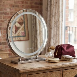 REA - Zrcadlo LED MAKE-UP Chrome 40 cm (HOM-01808)