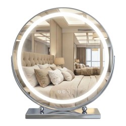 REA - Zrcadlo LED MAKE-UP Chrome 50 cm (HOM-10910)