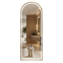REA - Zrcadlo LED Orbit 60x170cm Brush Gold (HOM-70004)