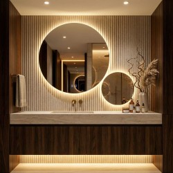 REA - Zrcadlo LED R-9045 90cm + 45cm (HOM-08532)