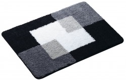 RIDDER - COINS předložka 60x90cm s protiskluzem, polyester, šedá (7103307)