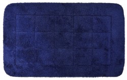 RIDDER - DELHI Koupelnová předložka 50x80 cm s protiskluzem, 100% polyester, tmavě modrá (1712303)