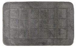 RIDDER - DELHI Koupelnová předložka 50x80cm s protiskluzem, 100% polyester, tmavě šedá (1712300)