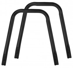 RIDDER - HANDICAP opěrná madla ke koupelnové stoličce, černá (A173110)