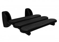 RIDDER - HANDICAP sklopné sedátko do sprchového koutu, 36x25cm, černá (A140110)