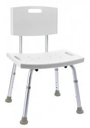 RIDDER - HANDICAP židle s opěradlem, nastavitelná výška, bílá (A00602101)