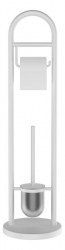 RIDDER - JUNDAH stojan s držákem na toaletní papír a WC štětkou, bílá (11123101)