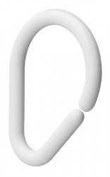 RIDDER - Kroužky na sprchový závěs 12 ks, plast, bílá (1493011)