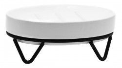 RIDDER - MILA mýdlenka na postavení, černá/keramika (2163301)