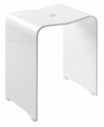 RIDDER - TRENDY koupelnová stolička 40x48x27,5cm, bílá mat (A211101)