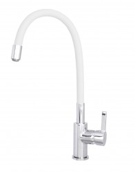 Rubineta - Dřezová baterie FLEXY-33 Bílá (OLBAFL33WT)