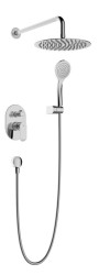 Rubineta - OLO+ULTRA-2F CHROM, Podomítkový sprchový set včetně příslušenství (OLBA625056)
