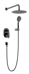 Rubineta - OLO+ULTRA-2F GRAFIT, podomítkový sprchový set včetně příslušenství (OLBA625058)
