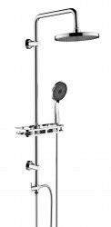 Rubineta - Sprchový set SILVERFLOW s poličkou a s příslušenstvím (OLBA624147)