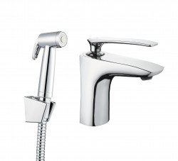 Rubineta - Umyvadlová baterie s bidetovou sprškou AERO-17 (OLBAAER17)
