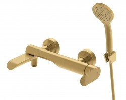 Rubineta - Vanová baterie ULTRA U-10/K NEW GOLD s příslušenstvím (OLBAU1KPGD8)