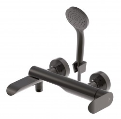 Rubineta - Vanová baterie ULTRA U-10/K NEW GRAFIT s příslušenstvím (OLBAU1KPGP8)