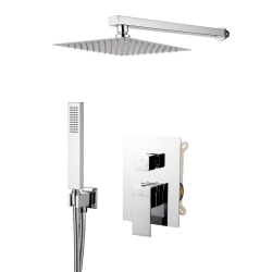 Sada podomítková s baterií podomítkovou 2F Paros Invena Trend, chrom (BS-09-001-L)