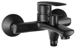 SAMONA - KORANA nástěnná vanová baterie, černá mat (10221001B)