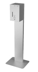 SANELA - Automatický stojící dávkovač dezinfekce, objem 5 l, síťové napájení, matná nerez (SLZN 59ES)