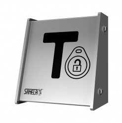 SANELA - Automaty Nástěnný RFID spínač dveřního zámku, matný nerez (SLZA 30A)