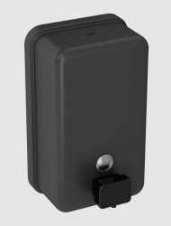 SANELA - Dávkovač mýdla s držákem, matná černá (SLZN 39V)
