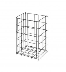 SANELA - Drátěné koše Drátěný koš, 540x340x260 mm, ocel/černá (SLZN 42V)