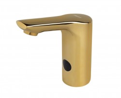 SANELA - Elektronický umyvadlový ventil, bateriové napájení, zlatá (SLU 62GB)