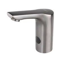 SANELA - Elektronický umyvadlový ventil, pro studenou vodu, síťové napájení, metal grey matt (SLU 62HX)
