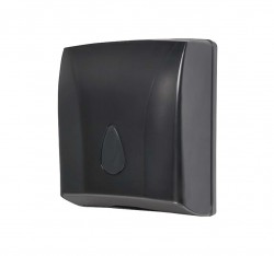 SANELA - Hygiena toalety Zásobník na papírové ručníky skládané, černá (SLDN 03N)