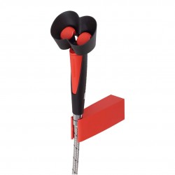 SANELA - Lékařské sprchy Ruční oční sprcha se dvěma hlavicemi, plastový držák na stěnu skříně (SLSN 22)