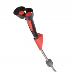 SANELA - Lékařské sprchy Ruční oční sprcha se dvěma hlavicemi, plastový držák na stěnu (SLSN 22V)